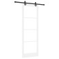 Porta Scorrevole vidaXL con Kit Hardware Bianco 83x232 cm Legno Massiccio Pino Porta Scorrevole vidaXL con Kit Hardware Bianco 83x232 cm Legno Massiccio Pino