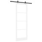 Porta Scorrevole vidaXL con Kit Hardware Bianco 83x232 cm Legno Massiccio Pino Porta Scorrevole vidaXL con Kit Hardware Bianco 83x232 cm Legno Massiccio Pino