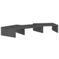 Supporto per Monitor Grigio 60x24x10,5cm Legno Massello di Pino Supporto per Monitor Grigio 60x24x10,5cm Legno Massello di Pino