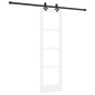 Porta Scorrevole vidaXL con Set Hardware Bianco 61x198,5 cm Legno Massello Pino Porta Scorrevole vidaXL con Set Hardware Bianco 61x198,5 cm Legno Massello Pino
