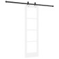 Porta Scorrevole vidaXL con Set Hardware Bianco 61x198,5 cm Legno Massello Pino Porta Scorrevole vidaXL con Set Hardware Bianco 61x198,5 cm Legno Massello Pino