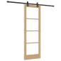 Porta scorrevole vidaXL con set di accessori 73.5x211 cm Legno massello di pino Porta scorrevole vidaXL con set di accessori 73.5x211 cm Legno massello di pino