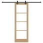 Porta scorrevole vidaXL con set di accessori 73.5x211 cm Legno massello di pino Porta scorrevole vidaXL con set di accessori 73.5x211 cm Legno massello di pino