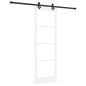 Set di porte scorrevoli vidaXL con fissaggi bianchi 73.5x211 cm in legno massello Set di porte scorrevoli vidaXL con fissaggi bianchi 73.5x211 cm in legno massello