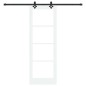Set di porte scorrevoli vidaXL con fissaggi bianchi 73.5x211 cm in legno massello Set di porte scorrevoli vidaXL con fissaggi bianchi 73.5x211 cm in legno massello