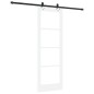 Set di porte scorrevoli vidaXL con fissaggi bianchi 73.5x211 cm in legno massello Set di porte scorrevoli vidaXL con fissaggi bianchi 73.5x211 cm in legno massello