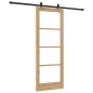 Porta scorrevole vidaXL con set di hardware 78x202 cm Legno massello di pino Porta scorrevole vidaXL con set di hardware 78x202 cm Legno massello di pino