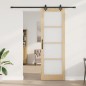 vidaXL Porta Scorrevole con Set di Ferramenta 78x232 cm in Legno Massello di Pino