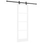 Porta Scorrevole vidaXL con Set di Hardware Bianco 78x232 cm in Legno Massello di Pino Porta Scorrevole vidaXL con Set di Hardware Bianco 78x232 cm in Legno Massello di Pino