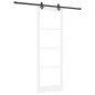 Porta scorrevole vidaXL con set hardware Bianco 83x232 cm Legno massello Pino Porta scorrevole vidaXL con set hardware Bianco 83x232 cm Legno massello Pino