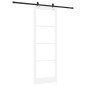 Porta scorrevole vidaXL con set hardware Bianco 83x232 cm Legno massello Pino Porta scorrevole vidaXL con set hardware Bianco 83x232 cm Legno massello Pino