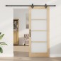 Porta Scorrevole vidaXL con Set di Hardware 86x211 cm Legno Massello di Pino Porta Scorrevole vidaXL con Set di Hardware 86x211 cm Legno Massello di Pino