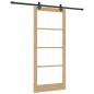 Porta Scorrevole vidaXL con Set di Ferramenta 93x211 cm Legno Massello di Pino Porta Scorrevole vidaXL con Set di Ferramenta 93x211 cm Legno Massello di Pino