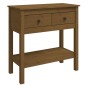 Tavolo Consolle Miele 75x35x75 cm in Legno Massello di Pino Tavolo Consolle Miele 75x35x75 cm in Legno Massello di Pino