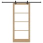 Porta Scorrevole vidaXL con Set di Ferramenta 93x211 cm Legno Massello di Pino Porta Scorrevole vidaXL con Set di Ferramenta 93x211 cm Legno Massello di Pino