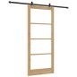 Porta Scorrevole vidaXL con Set di Ferramenta 93x211 cm Legno Massello di Pino Porta Scorrevole vidaXL con Set di Ferramenta 93x211 cm Legno Massello di Pino