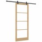 Porta Scorrevole vidaXL con Kit Hardware 93x232 cm Legno Massello Pino