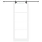 Set di porte scorrevoli vidaXL con hardware Bianco 93x232 cm Legno massello di pino Set di porte scorrevoli vidaXL con hardware Bianco 93x232 cm Legno massello di pino