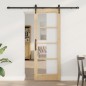 Set Porta Scorrevole vidaXL con Set Hardware 73,5x198,5 cm Legno Massello Pino Set Porta Scorrevole vidaXL con Set Hardware 73,5x198,5 cm Legno Massello Pino