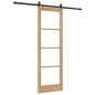 Set di Porta Scorrevole vidaXL con Hardware 73.5x211 cm Legno Massello di Pino Set di Porta Scorrevole vidaXL con Hardware 73.5x211 cm Legno Massello di Pino