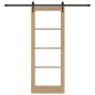Set di porte scorrevoli vidaXL con hardware 78x202 cm Legno massello di pino Set di porte scorrevoli vidaXL con hardware 78x202 cm Legno massello di pino