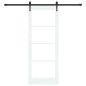 Porta scorrevole vitaXL con set hardware bianco 78x202 cm legno massello di pino Porta scorrevole vitaXL con set hardware bianco 78x202 cm legno massello di pino