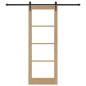 Porta scorrevole vidaXL con set hardware 78x211 cm in legno massello di pino Porta scorrevole vidaXL con set hardware 78x211 cm in legno massello di pino