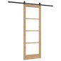 Porta scorrevole vidaXL con set hardware 78x211 cm in legno massello di pino Porta scorrevole vidaXL con set hardware 78x211 cm in legno massello di pino