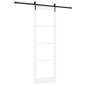 Porta Scorrevole vidaXL con Set Hardware Bianco 78x232 cm Legno Massello di Pino Porta Scorrevole vidaXL con Set Hardware Bianco 78x232 cm Legno Massello di Pino