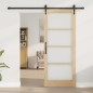 vidaXL Porta Scorrevole con Set Ferramenta 83x202 cm in Legno Massello di Pino vidaXL Porta Scorrevole con Set Ferramenta 83x202 cm in Legno Massello di Pino