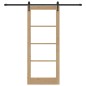 vidaXL Porta Scorrevole con Set Ferramenta 83x202 cm in Legno Massello di Pino vidaXL Porta Scorrevole con Set Ferramenta 83x202 cm in Legno Massello di Pino