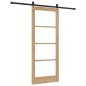 vidaXL Porta Scorrevole con Set Ferramenta 83x202 cm in Legno Massello di Pino vidaXL Porta Scorrevole con Set Ferramenta 83x202 cm in Legno Massello di Pino