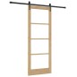 Set di porte scorrevoli vidaXL con hardware 83x211 cm in legno massello di pino Set di porte scorrevoli vidaXL con hardware 83x211 cm in legno massello di pino