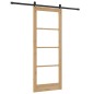 Set di porte scorrevoli vidaXL con hardware 83x211 cm in legno massello di pino Set di porte scorrevoli vidaXL con hardware 83x211 cm in legno massello di pino