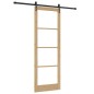 Set di porta scorrevole vidaXL con accessori 83x232 cm in legno massello di pino Set di porta scorrevole vidaXL con accessori 83x232 cm in legno massello di pino