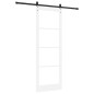 Porta scorrevole vidaXL con kit di accessori bianchi 83x232 cm in legno massello di pino Porta scorrevole vidaXL con kit di accessori bianchi 83x232 cm in legno massello di pino