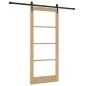 Set di porta scorrevole vidaXL con set di accessori 86x198.5 cm in legno massello di pino