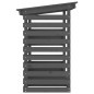 Portalegna Grigio 108x73x108 cm in Legno Massello di Pino Portalegna Grigio 108x73x108 cm in Legno Massello di Pino
