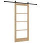 Set di porta scorrevole vidaXL con set di accessori 86x198.5 cm in legno massello di pino