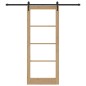Porta scorrevole vidaXL con set di ferramenta 86x211 cm Legno massello di pino