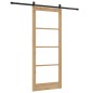 Porta scorrevole vidaXL con set di ferramenta 86x211 cm Legno massello di pino