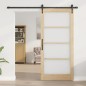 Set Porta Scorrevole vidaXL con Hardware 93x202 cm Legno Massello di Pino Set Porta Scorrevole vidaXL con Hardware 93x202 cm Legno Massello di Pino