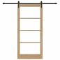 Set Porta Scorrevole vidaXL con Hardware 93x202 cm Legno Massello di Pino Set Porta Scorrevole vidaXL con Hardware 93x202 cm Legno Massello di Pino