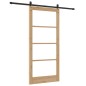 Set Porta Scorrevole vidaXL con Hardware 93x202 cm Legno Massello di Pino Set Porta Scorrevole vidaXL con Hardware 93x202 cm Legno Massello di Pino