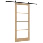 Set di Porta Scorrevole vidaXL con Hardware 93x211 cm Legno Massello di Pino Set di Porta Scorrevole vidaXL con Hardware 93x211 cm Legno Massello di Pino