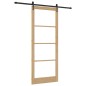 Set Porta Scorrevole vidaXL con Hardware 93x232 cm Legno Massello di Pino Set Porta Scorrevole vidaXL con Hardware 93x232 cm Legno Massello di Pino