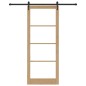 Set Porta Scorrevole vidaXL con Hardware 93x232 cm Legno Massello di Pino Set Porta Scorrevole vidaXL con Hardware 93x232 cm Legno Massello di Pino