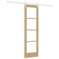 Porta Scorrevole vidaXL con Set Hardware 61x198.5 cm Legno Massiccio in Pino