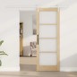 Set porta scorrevole vidaXL con kit hardware 73.5x198.5 cm in legno massello di pino
