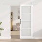 vidaXL Porta Scorrevole con Set Hardware Bianca 73.5x198.5 cm Legno Massello di Pino vidaXL Porta Scorrevole con Set Hardware Bianca 73.5x198.5 cm Legno Massello di Pino